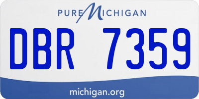 MI license plate DBR7359