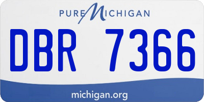 MI license plate DBR7366