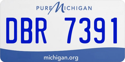 MI license plate DBR7391
