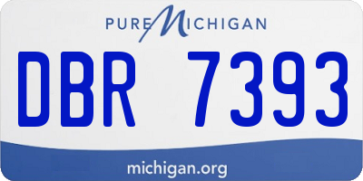 MI license plate DBR7393