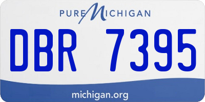 MI license plate DBR7395