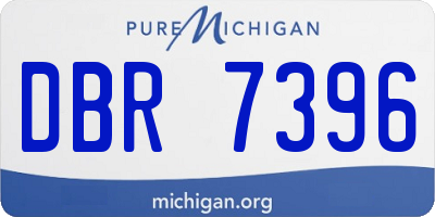 MI license plate DBR7396