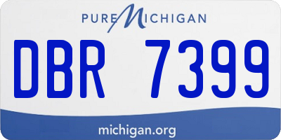 MI license plate DBR7399