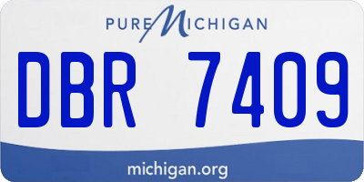 MI license plate DBR7409