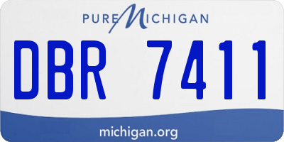 MI license plate DBR7411