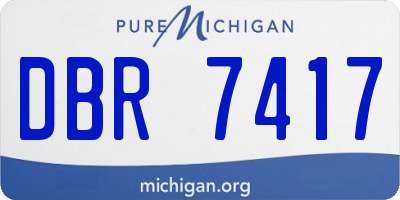 MI license plate DBR7417