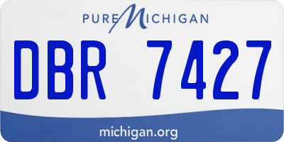 MI license plate DBR7427