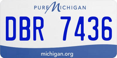 MI license plate DBR7436