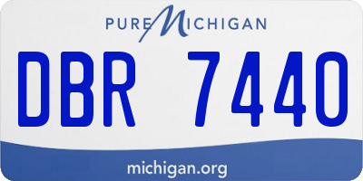 MI license plate DBR7440