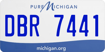 MI license plate DBR7441