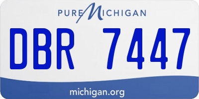 MI license plate DBR7447