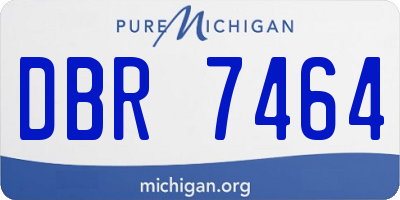 MI license plate DBR7464