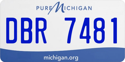 MI license plate DBR7481