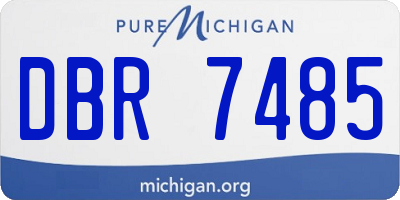 MI license plate DBR7485
