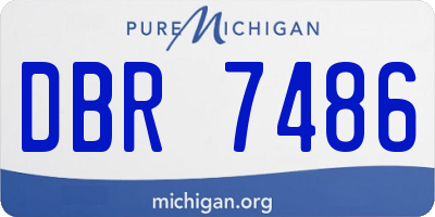 MI license plate DBR7486