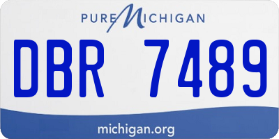 MI license plate DBR7489