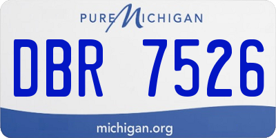 MI license plate DBR7526