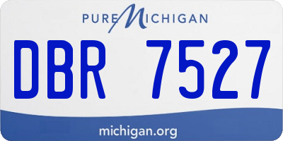 MI license plate DBR7527