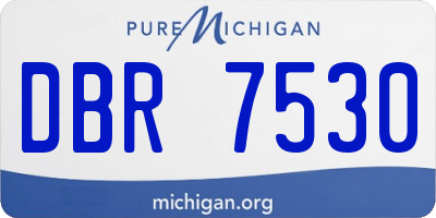 MI license plate DBR7530