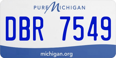 MI license plate DBR7549