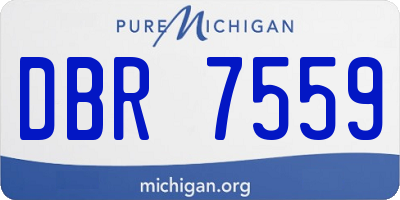 MI license plate DBR7559