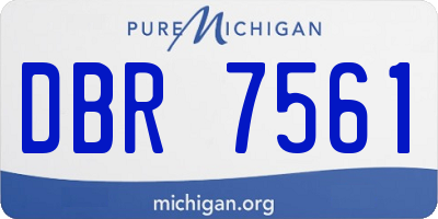 MI license plate DBR7561
