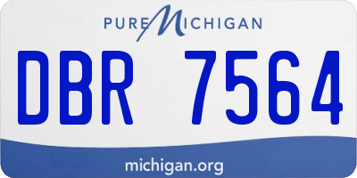 MI license plate DBR7564