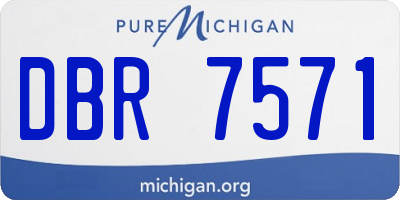 MI license plate DBR7571