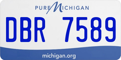 MI license plate DBR7589
