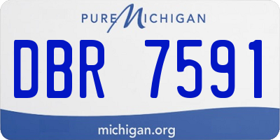 MI license plate DBR7591