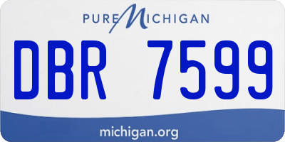 MI license plate DBR7599