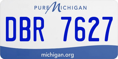 MI license plate DBR7627