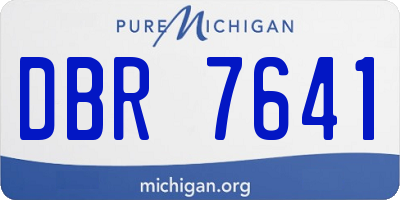 MI license plate DBR7641