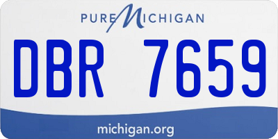MI license plate DBR7659