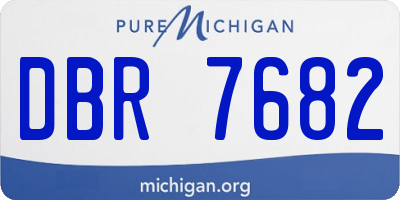 MI license plate DBR7682