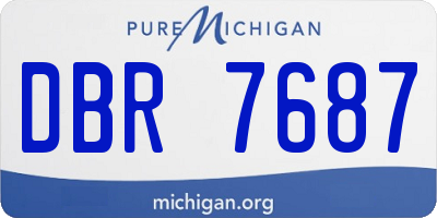 MI license plate DBR7687