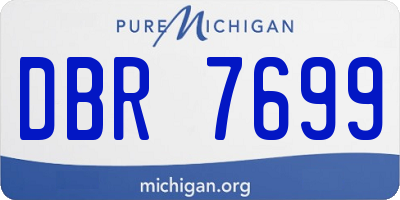 MI license plate DBR7699