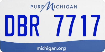 MI license plate DBR7717