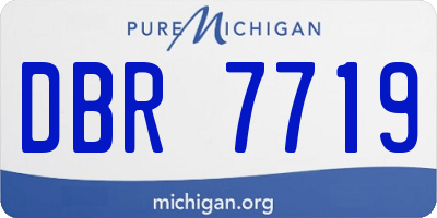 MI license plate DBR7719