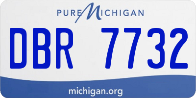 MI license plate DBR7732