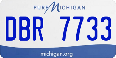 MI license plate DBR7733