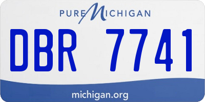 MI license plate DBR7741