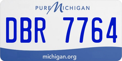 MI license plate DBR7764
