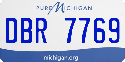 MI license plate DBR7769