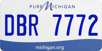 MI license plate DBR7772