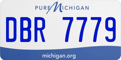MI license plate DBR7779