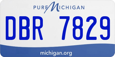 MI license plate DBR7829