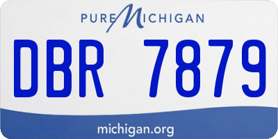 MI license plate DBR7879