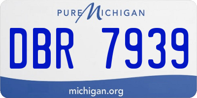 MI license plate DBR7939