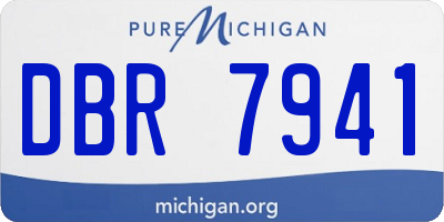 MI license plate DBR7941